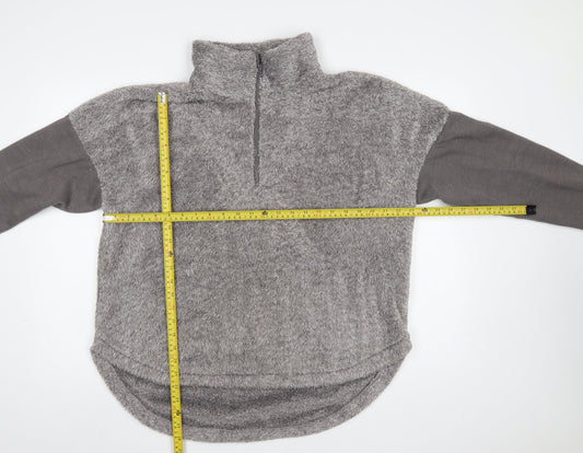 Z by Zella Women’s Grey 1/4 Zip Fleece Pullover Sweatshirt XL
