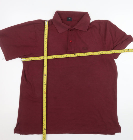 Hugo Boss Men's Red Pima Cotton Polo Shirt XL Regular Fit