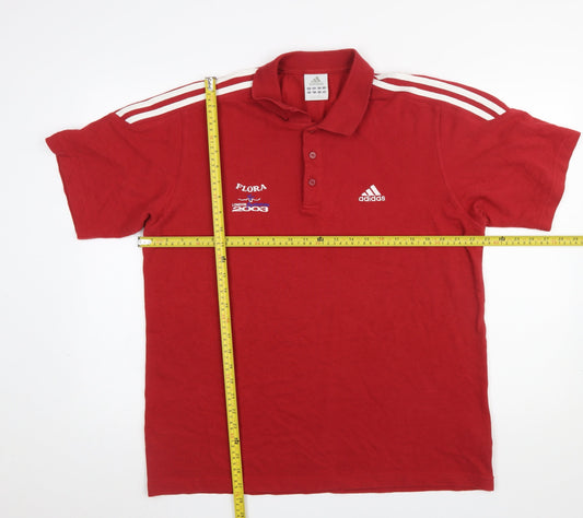 Adidas Men’s Red XL Polo Shirt London Marathon 2008 Sports Top