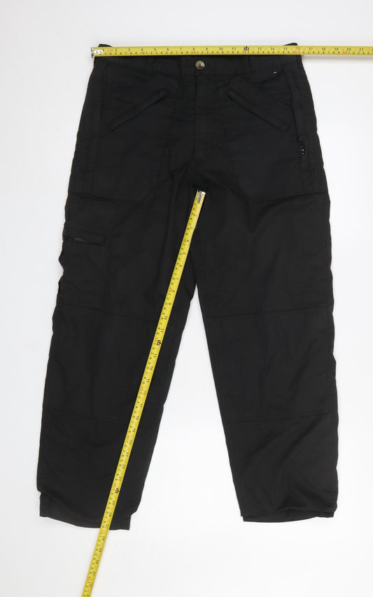 Regatta Professional Men's Black Cargo Work Trousers Size 30 Regular Fit