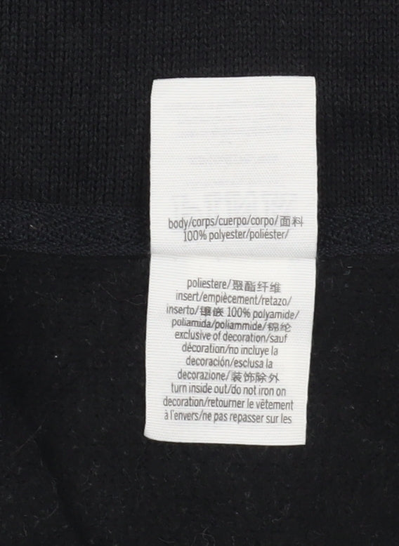 Additional view of Victoria’s Secret PINK girls’ black fleece 1/2 zip pullover sweatshirt s