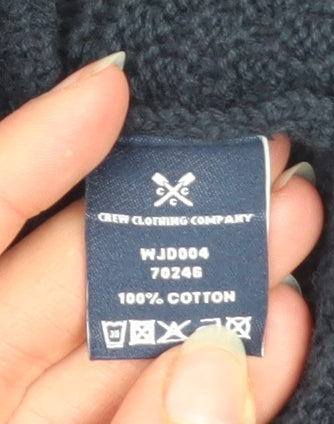 Additional view of Crew Clothing Women’s Blue Knit Open Cardigan, size M