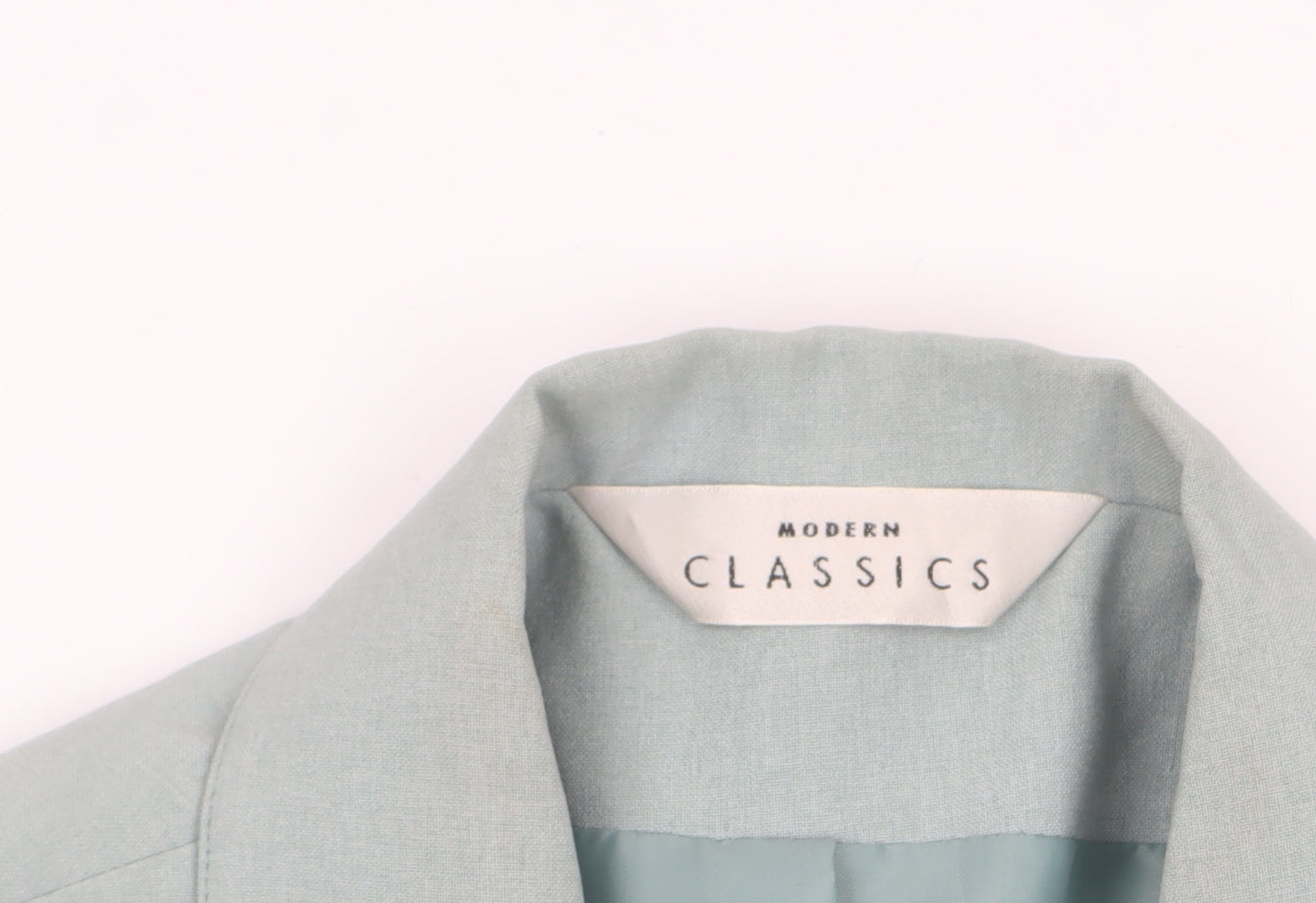Modern Classics Women’s Green Long Buttoned Overcoat Size 18