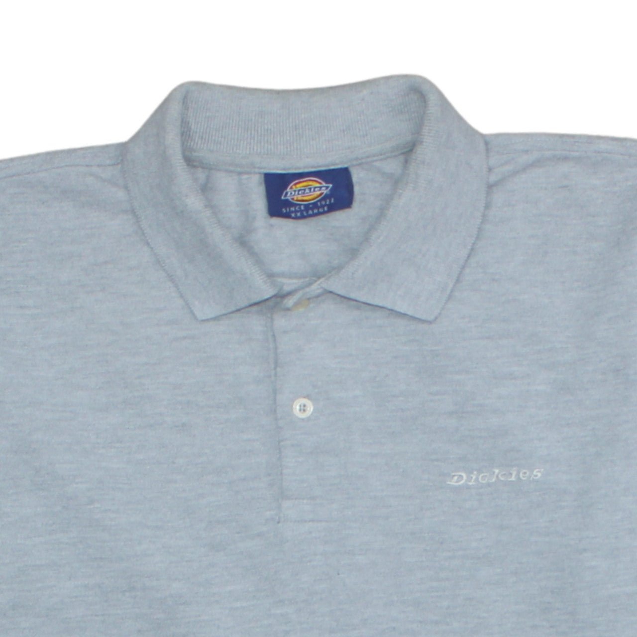 Dickies Men's Grey 2XL Cotton Short Sleeve Workwear Polo Shirt