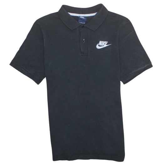 Nike Men’s Black Polo Shirt Size S Cotton Regular Fit