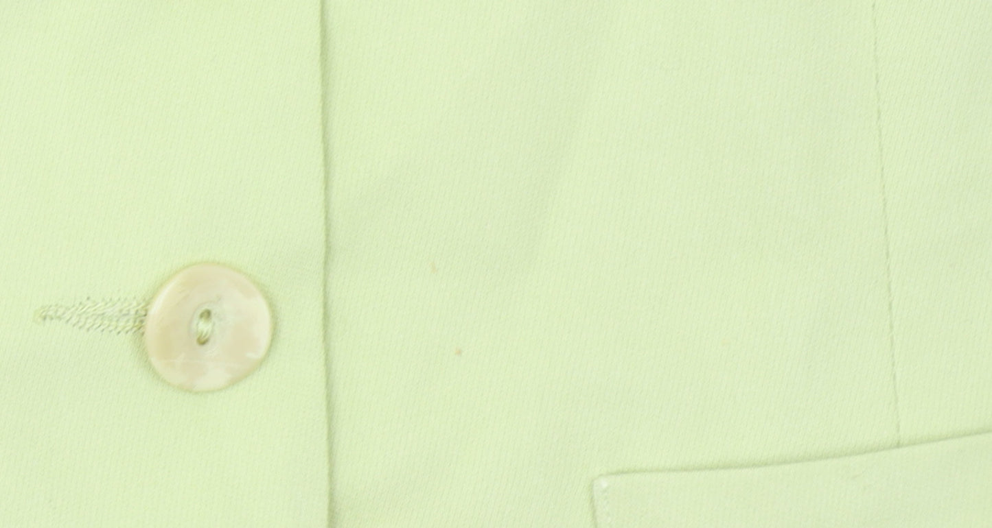 Richards Women Lime Green Short Sleeve Suit Jacket Size 14