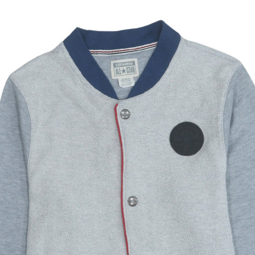 Additional view of Converse boys’ grey blue full zip sweatshirt xl 13-15 years casual cotton blend