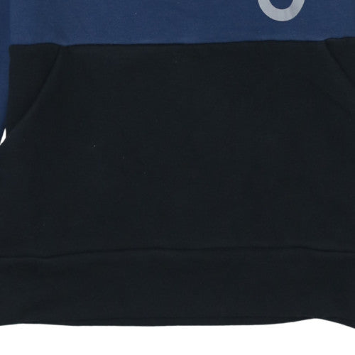 Additional view of Adidas men’s blue pullover sweatshirt, size M, logo crew neck fleece