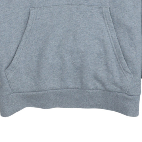 Additional view of Adidas Men's Grey Pullover Hoodie Small Logo Cotton Blend