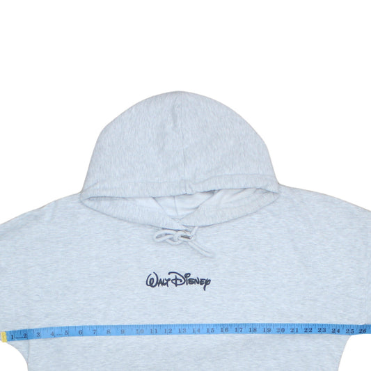 Disney Mickey & Friends Grey Hoodie Women M 12-14 Pullover Sweatshirt