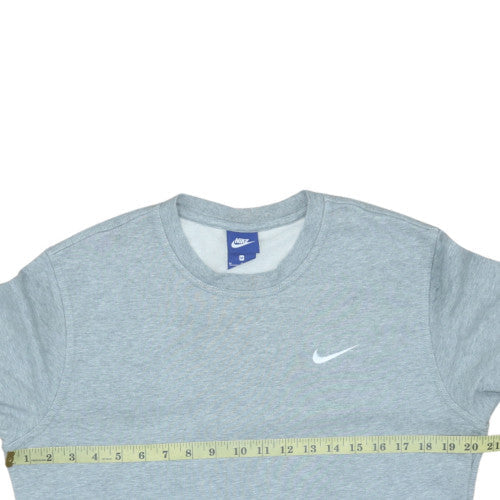 Nike Men's Grey Regular Fit Crew Neck Cotton Sweatshirt M