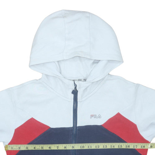 Fila Boys Multicoloured Full Zip Hoodie 13-14 Years Colourblock Logo Sweatshirt