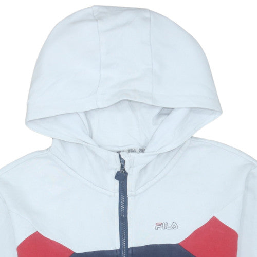 Additional view of Fila boys’ multicoloured full zip hoodie 13-14 years colourblock logo sweatshirt