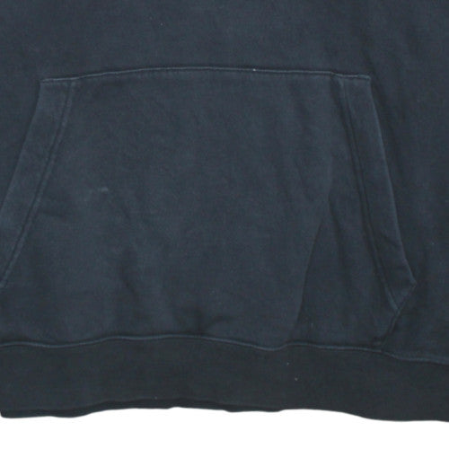 Nike Mens Black Pullover Hoodie Large Fleece Cotton Blend