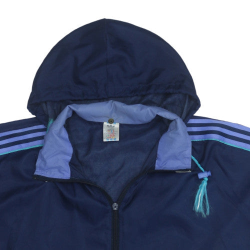 Additional view of Adidas Men's Blue Medium Windbreaker Hooded Jacket