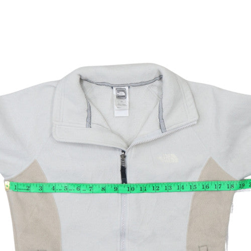 The North Face Women's White Fleece Full Zip Jacket Size S