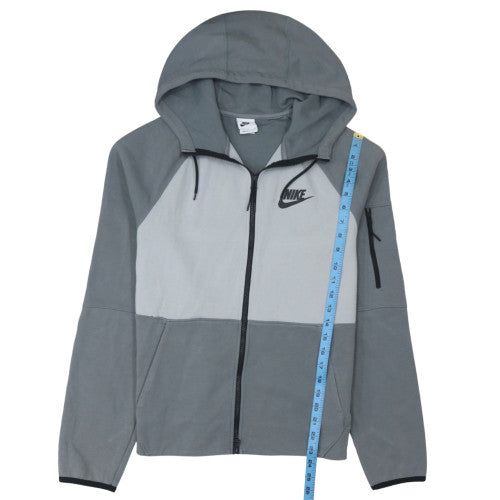 Nike Men's Grey Full Zip Hoodie Size S Lightweight Sportswear