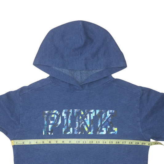Victoria's Secret PINK Women's Blue Pullover Hoodie Size S