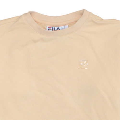 Additional view of Fila women’s beige xs pullover sweatshirt crew neck cotton blend