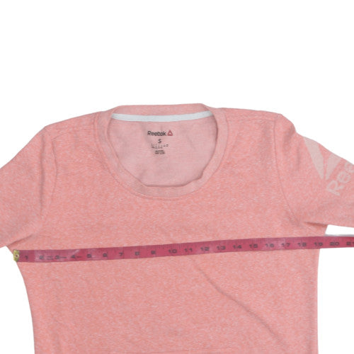Reebok Women's Pink Crew Neck Pullover Sweatshirt Size S