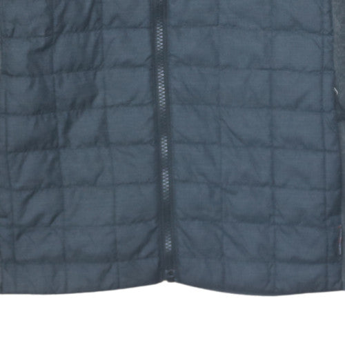 The North Face Men's Grey Full Zip Quilted Hoodie Size S