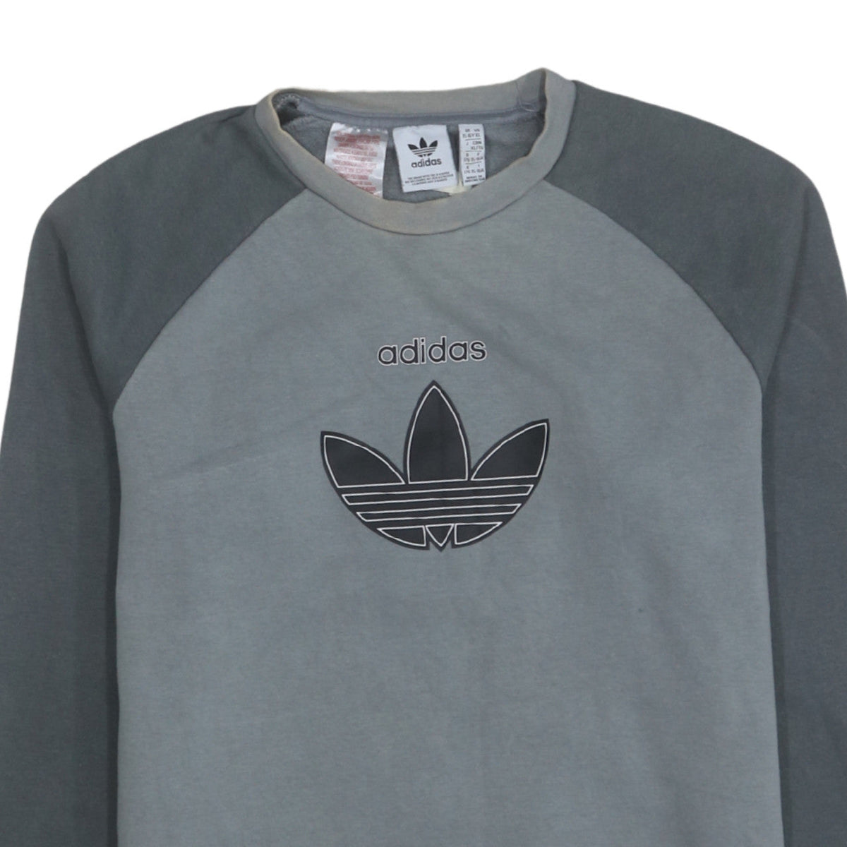 Additional view of adidas boys’ grey crew neck pullover sweatshirt, size 16, years