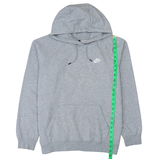 Nike Men's Grey Pullover Hoodie L Cotton Blend Sportswear