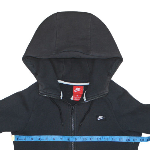 Nike Men's Black XS Full Zip Hoodie Cotton Blend Sweatshirt