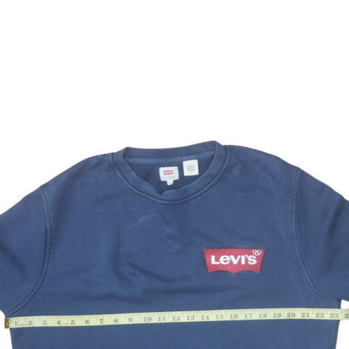 Levi's Men's Blue Crew Neck Pullover Sweatshirt Size M
