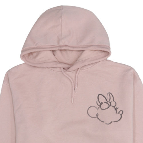 Disney Women Pink Minnie Mouse Pullover Hoodie XL