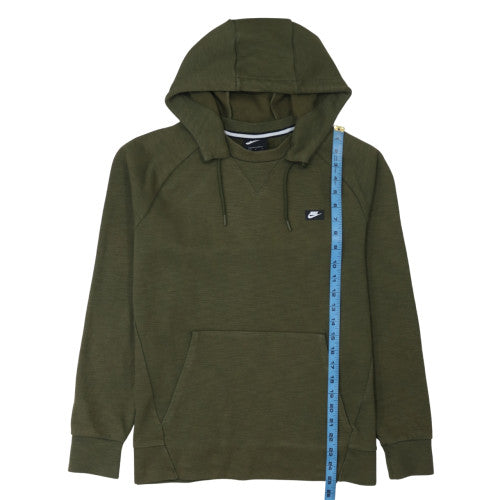 Nike Men's Green Pullover Hoodie M Regular Fit Cotton Blend