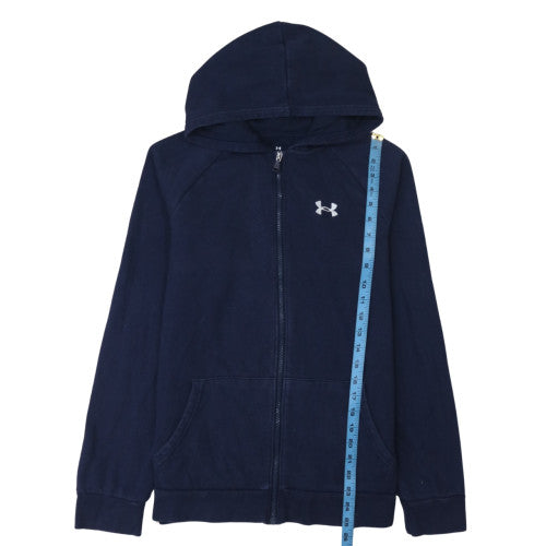 Under Armour Teens Blue Full Zip Hoodie XL Fleece Sweatshirt
