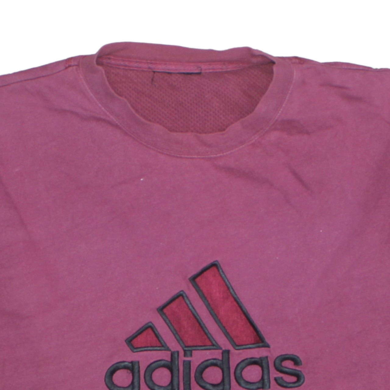 Additional view of Adidas Men's Pink Crew Neck Cotton Sports T-Shirt, size L