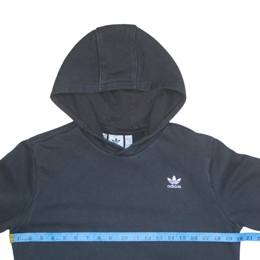 Adidas Teens Black XL Pullover Hoodie with Logo and Kangaroo Pocket