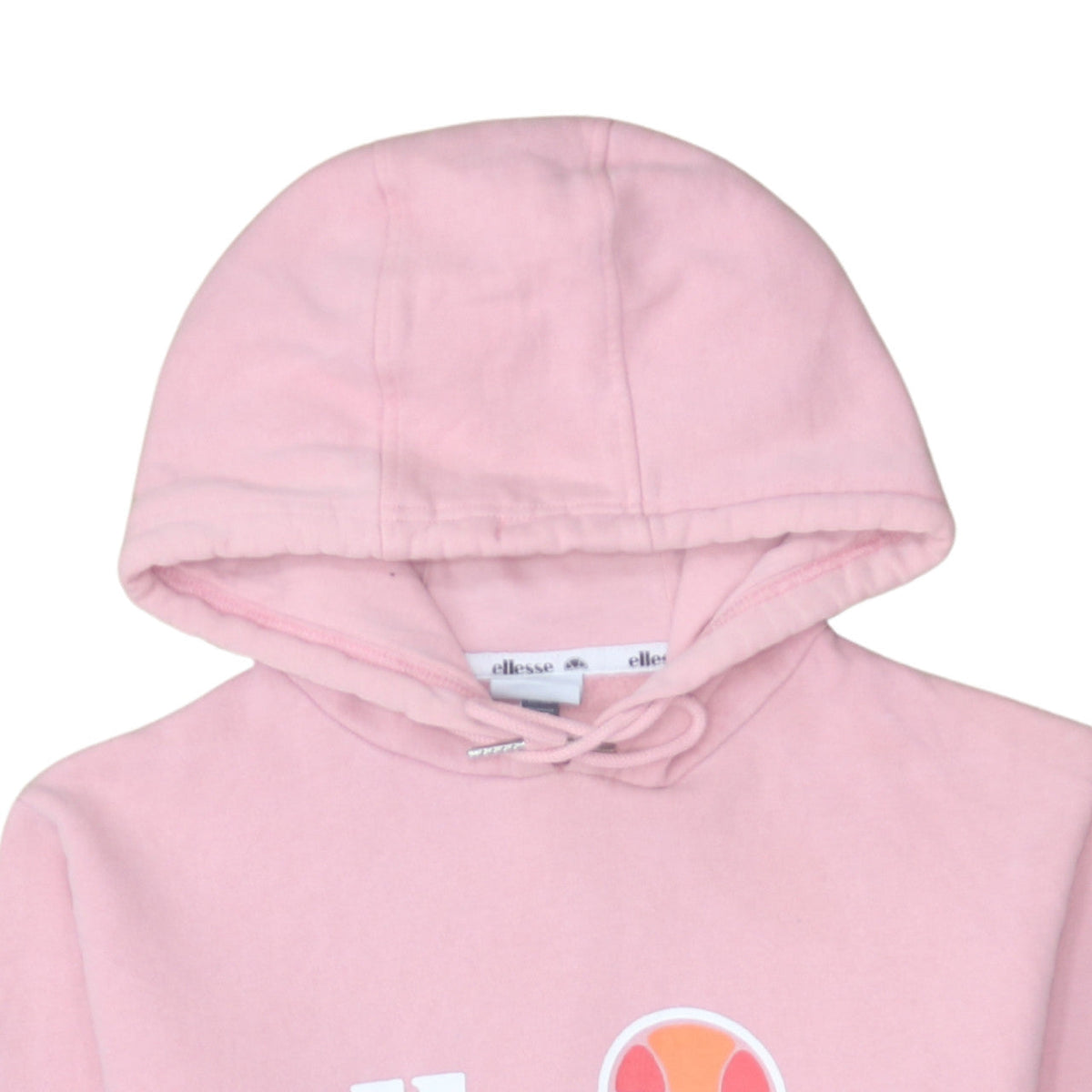 Additional view of Ellesse women’s pink hoodie uk 12 pullover cotton blend logo sportwear