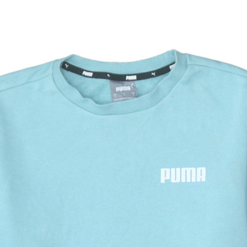 Additional view of Puma Men's Blue Crew Neck Pullover Sweatshirt, size S