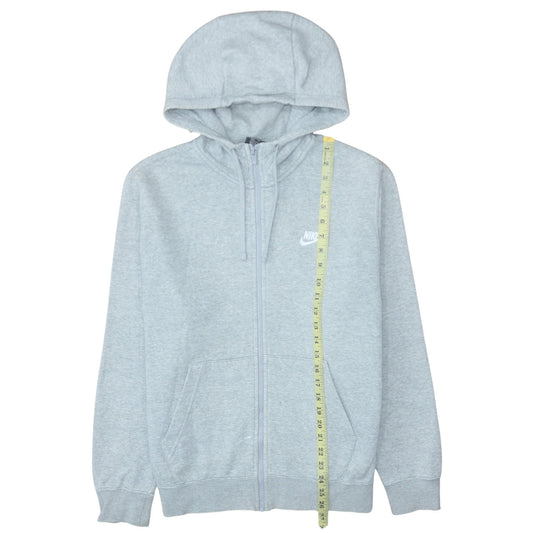 Nike Men Grey Full Zip Hoodie M Regular Fit