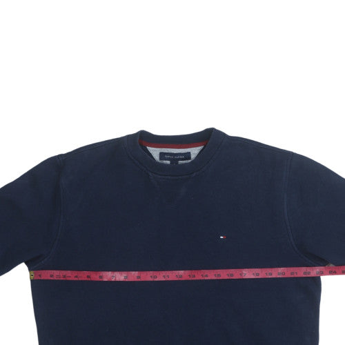 Tommy Hilfiger Men's Blue Crew Neck Cotton Sweatshirt Size M