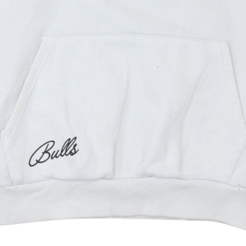 Additional view of NBA boys’ white chicago bulls pullover hoodie 13-14 years fleece sweatshirt