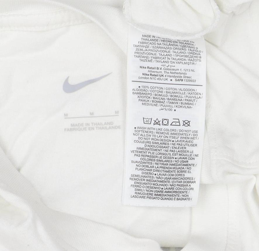 Nike Men’s White Tottenham Hotspur Cotton T-Shirt Size M