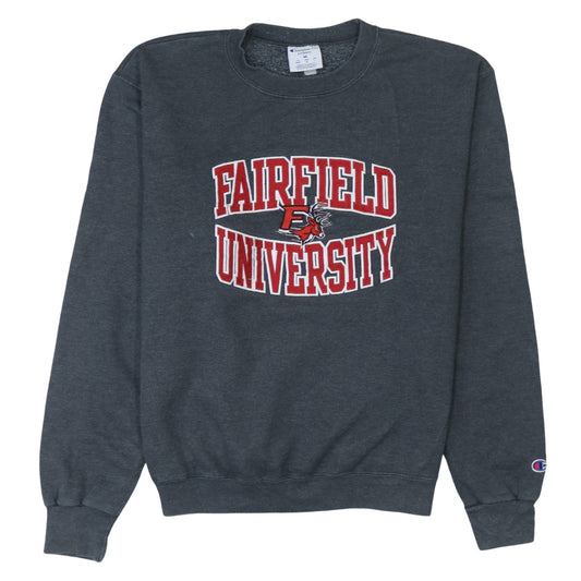 Champion Fairfield University Grey Sweatshirt Womens M Pullover Crew Neck