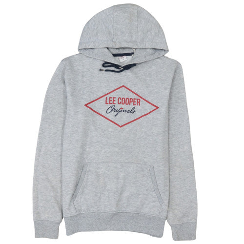 Additional front view of Lee Cooper women’s grey pullover hoodie, size M