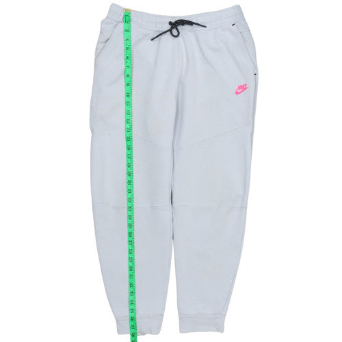 Nike Womens Grey Fleece Jogger Trousers L Regular Fit