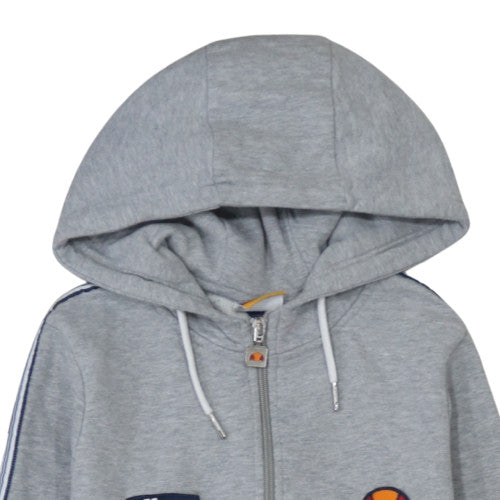 Additional view of Ellesse women’s grey full zip hoodie uk 10 cotton blend casual