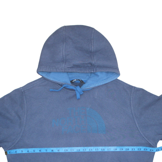 The North Face Men's Blue Pullover Hoodie L Regular Fit Fleece