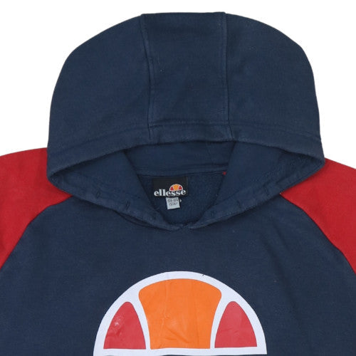 Additional view of Ellesse boys’ blue & red pullover hoodie 13-14 years graphic logo design