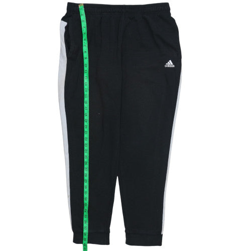 Adidas Men's Black XL Joggers with Elastic Waist and Logo