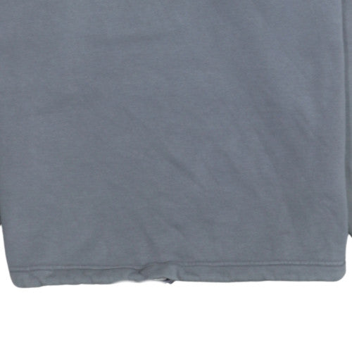Additional view of Adidas women’s grey 1/4 zip pullover sweatshirt, size UK 8