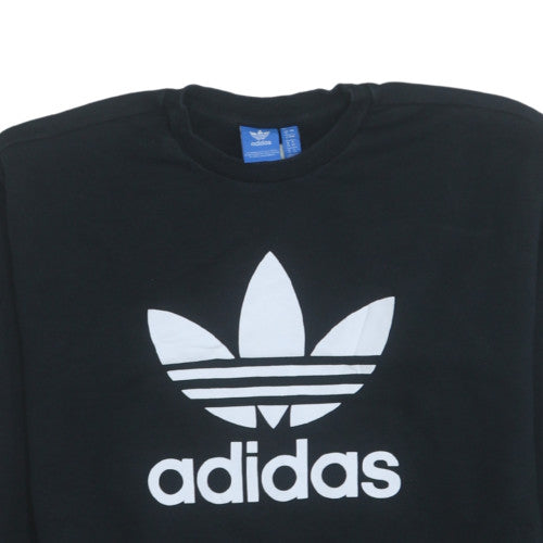 Additional view of Adidas Women Black, size 8, Pullover Crew Neck Sweatshirt