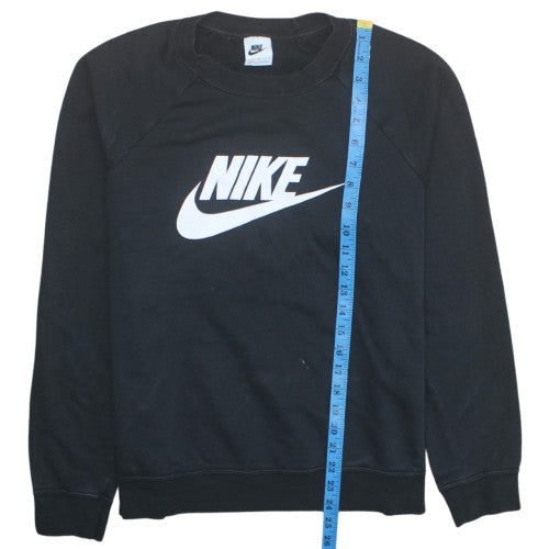 Nike Men's Black L Pullover Crew Neck Logo Sweatshirt